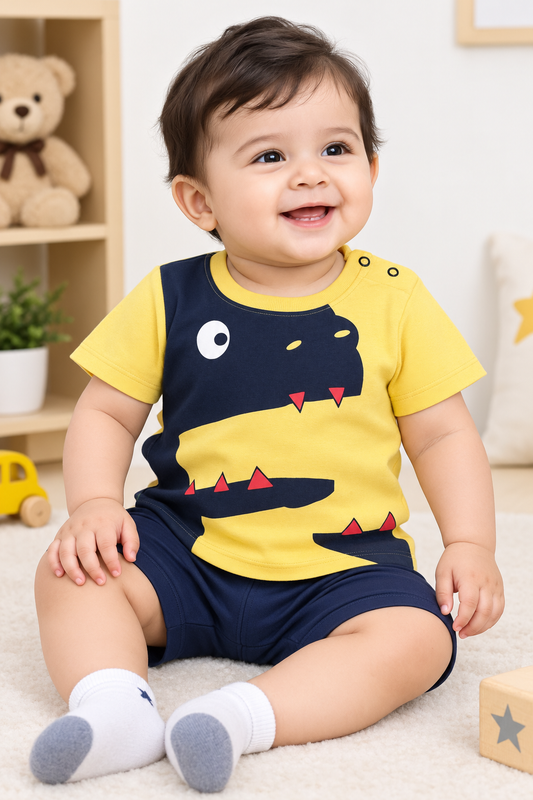 Boys Cotton T-Shirt Printed