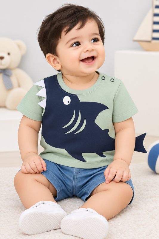 Boys Cotton T-Shirt Printed