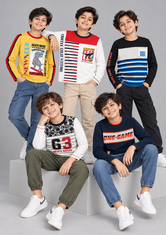 Boyz Cotton Sweatshirts - Pack of 5