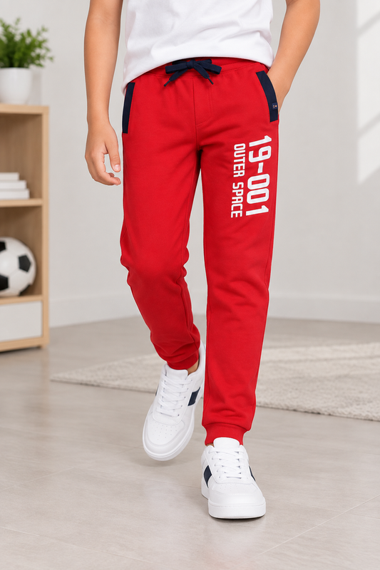 Boys Cotton Joggers Printed