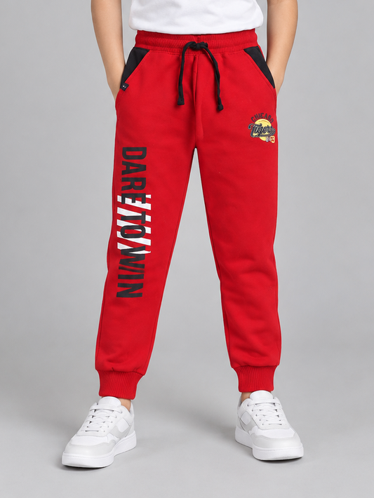 Boys Cotton Joggers Printed