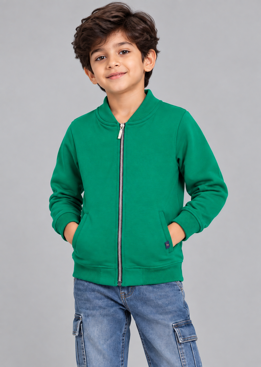 Boys Jacket Front Zip Closure