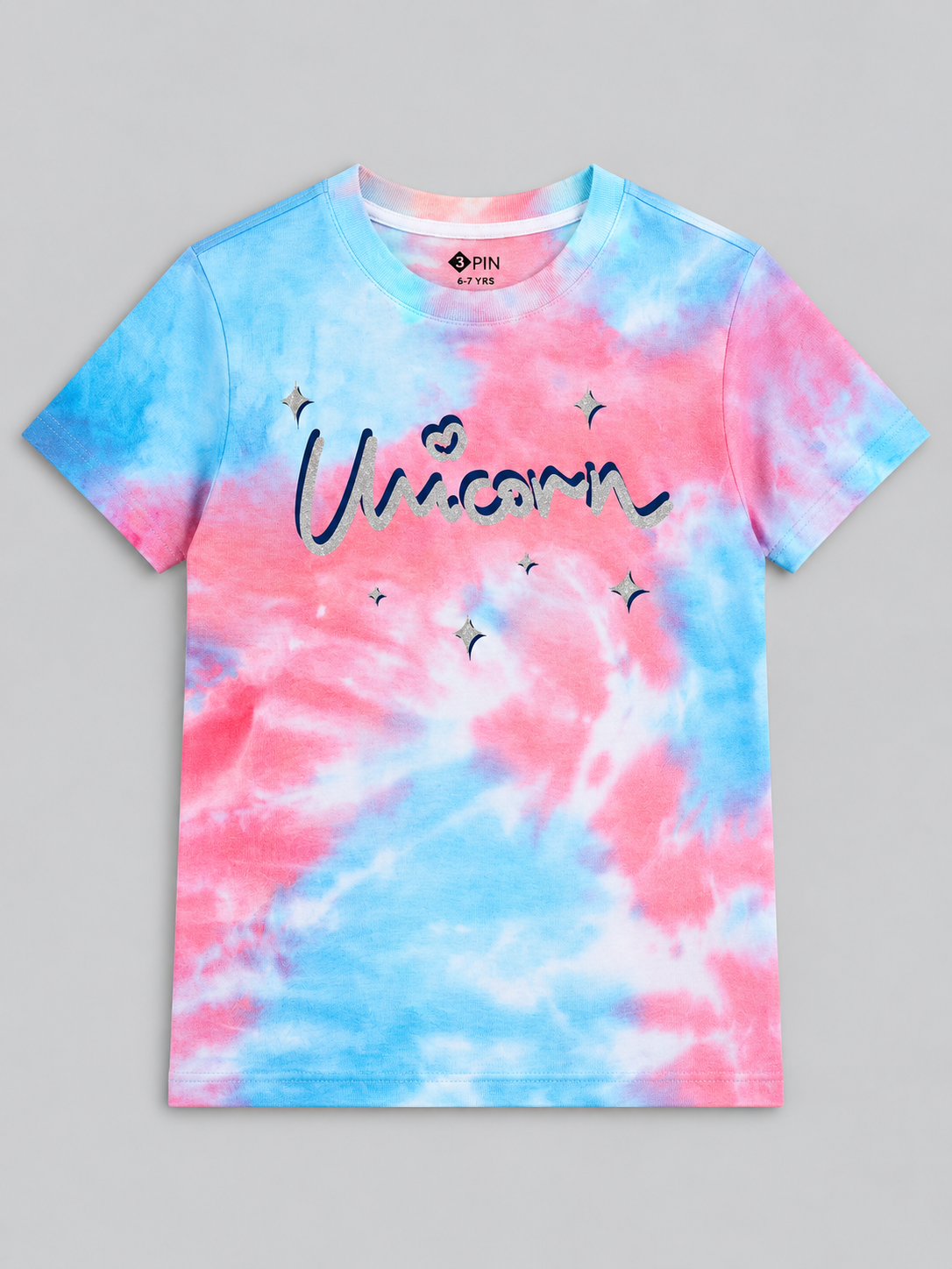 Girls Printed Tie & Dye T-Shirt