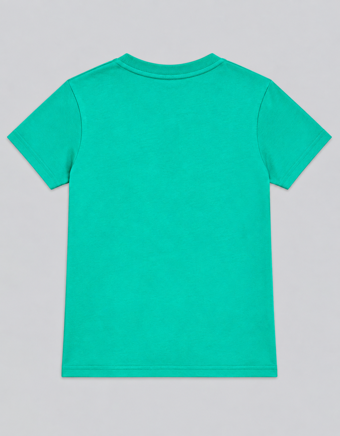 Girls Printed Typography Round Neck Cotton T-Shirt