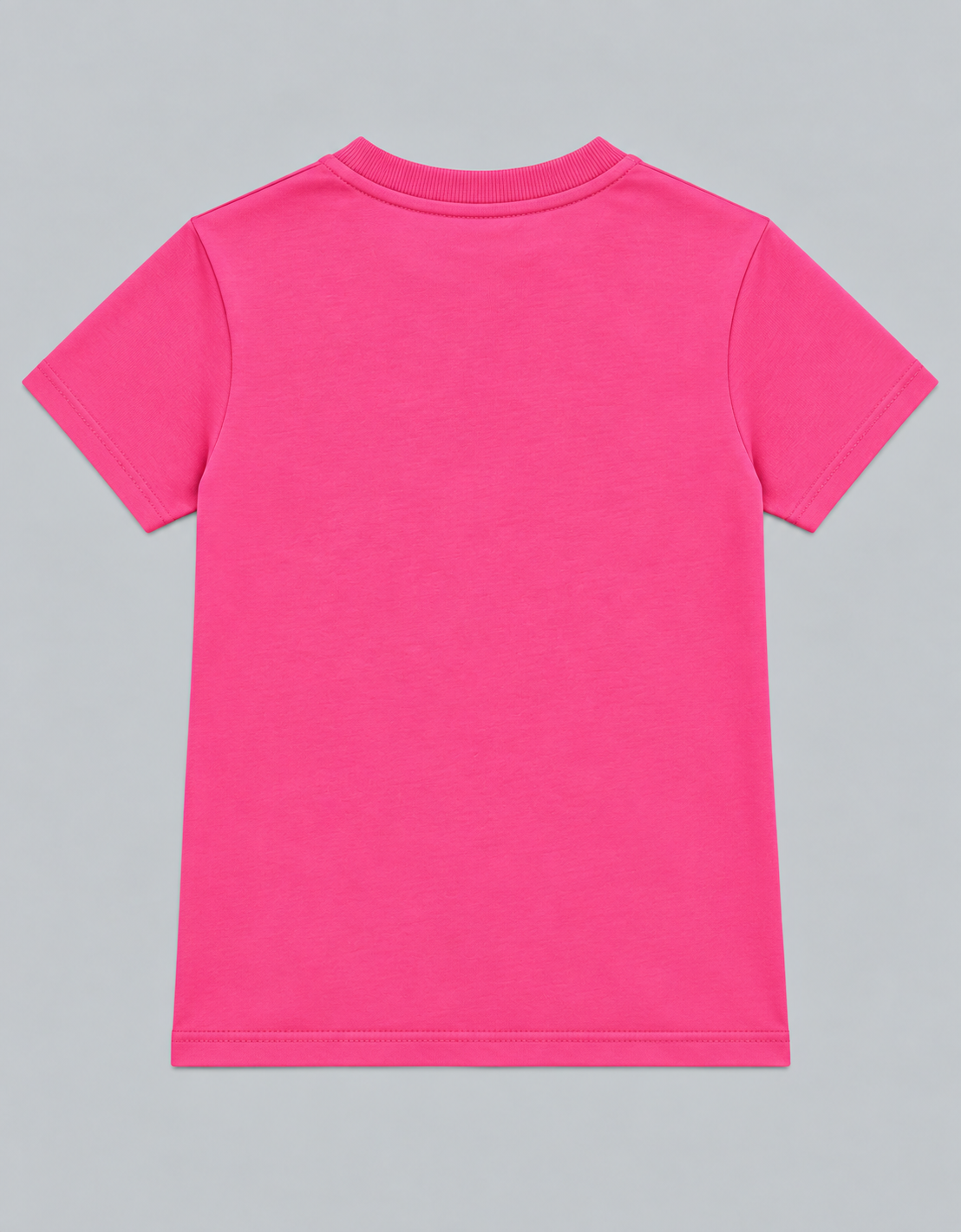 Girls Printed Typography Round Neck Cotton T-Shirt
