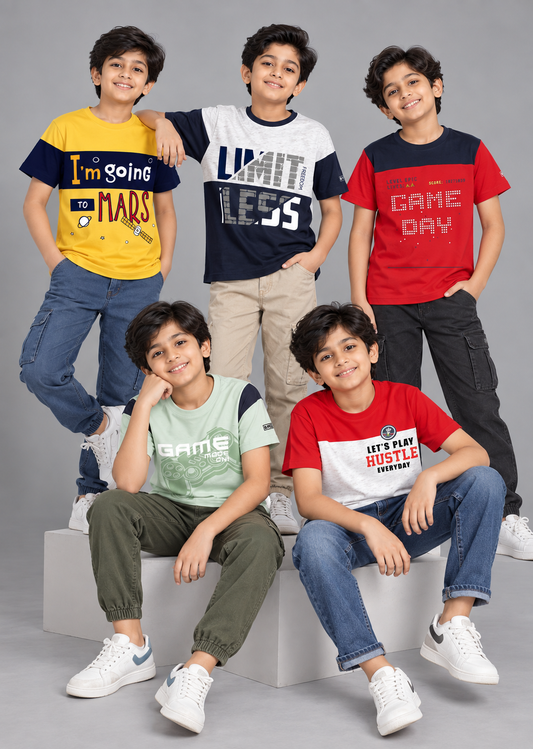 Boys Tshirt Pack of 5