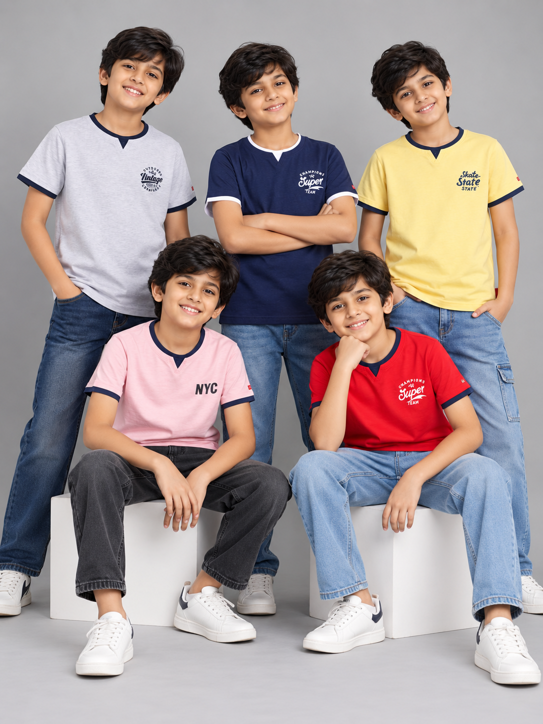 Boys Tshirt Pack of 5