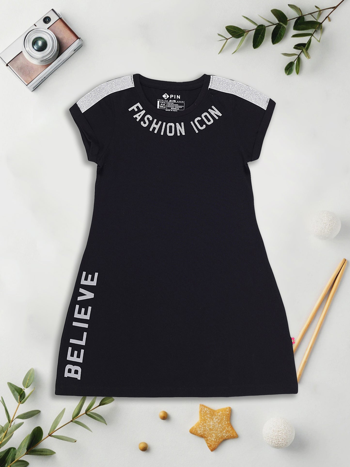 Girls Multicolor Dress - Pack of 4