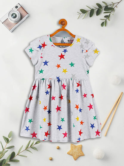 Girls Multicolor Dress - Pack of 4