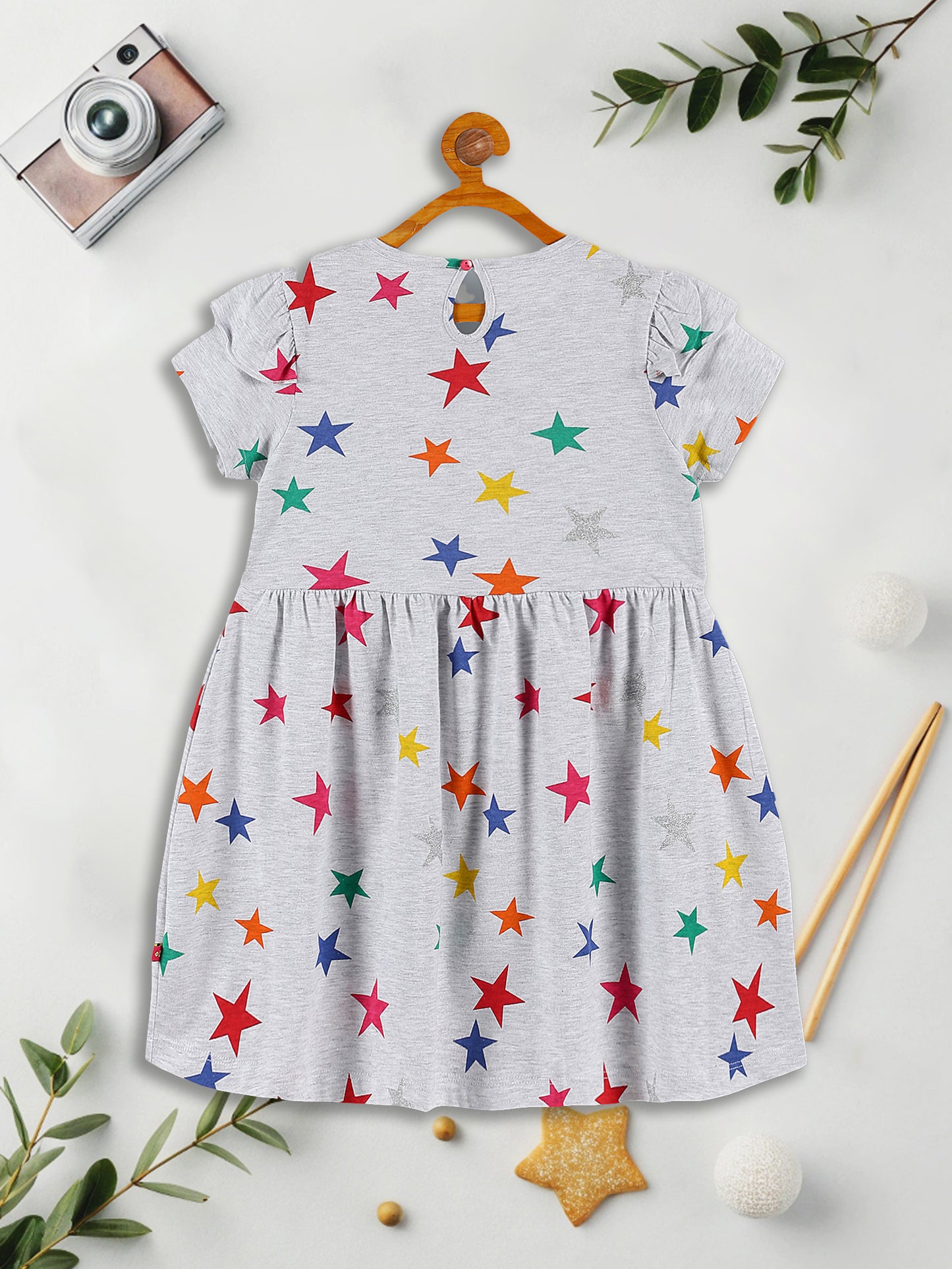 Girls Multicolor Dress - Pack of 4