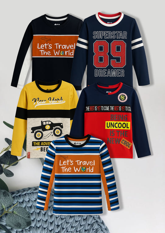 Boyz Cotton Sweatshirts - Pack of 5