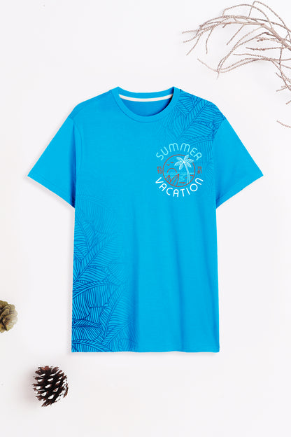 Boys Cotton Printed Round Neck T-Shirt - Pack of 5