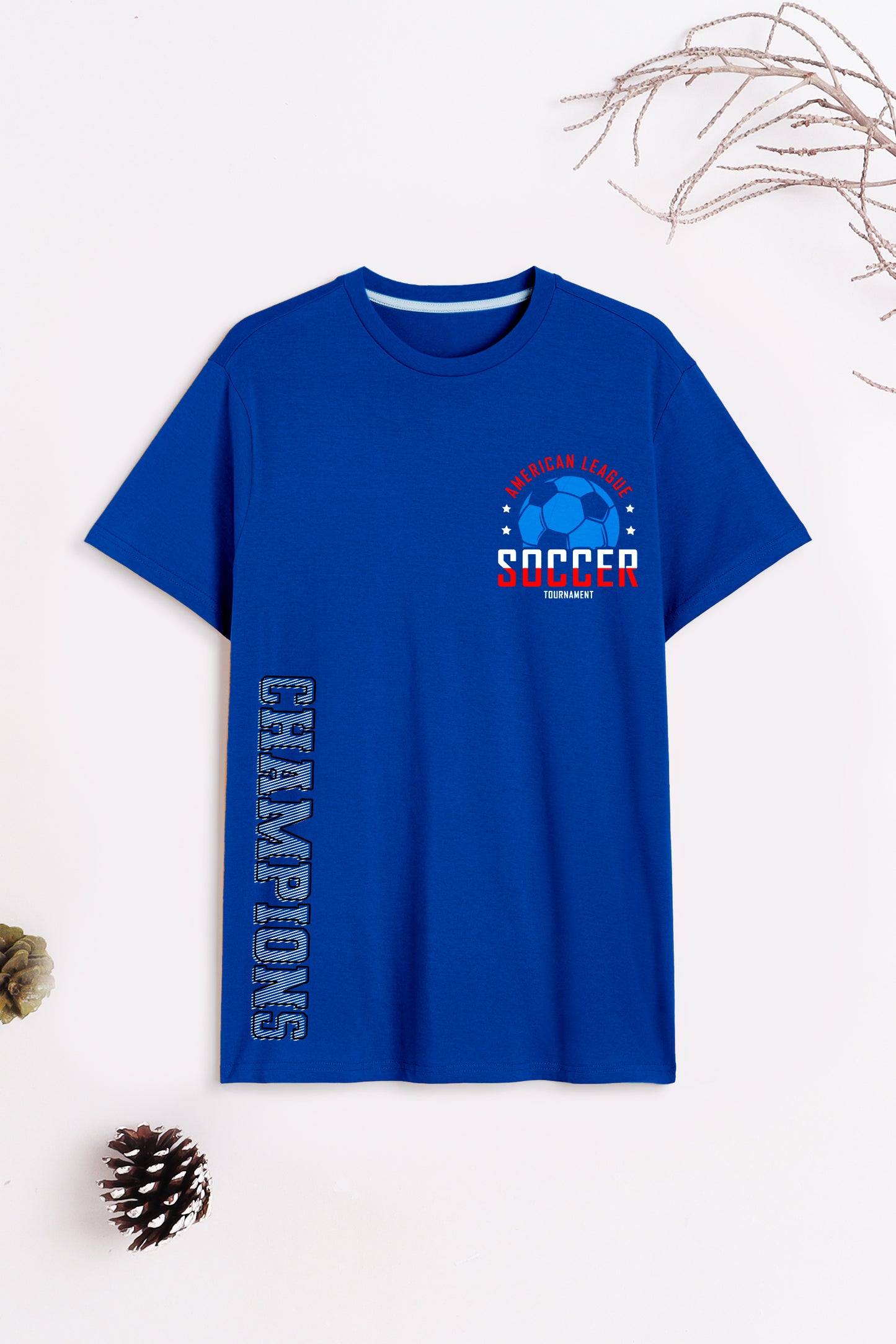 Boys Cotton Printed Round Neck T-Shirt - Pack of 5