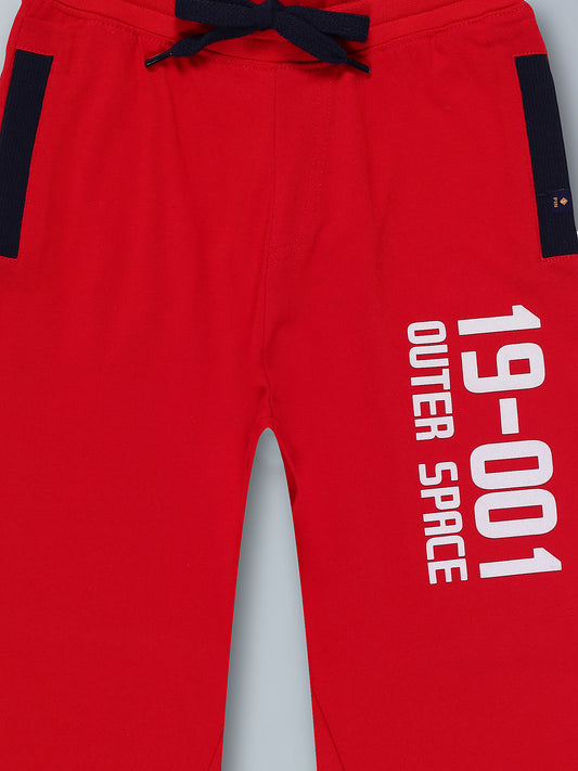 Boys Cotton Joggers Printed