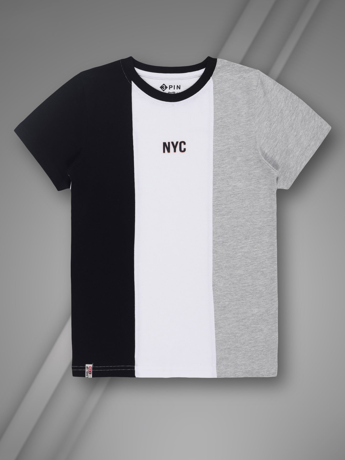 Boys Cotton Striped Round Neck T-Shirt - Pack of 5