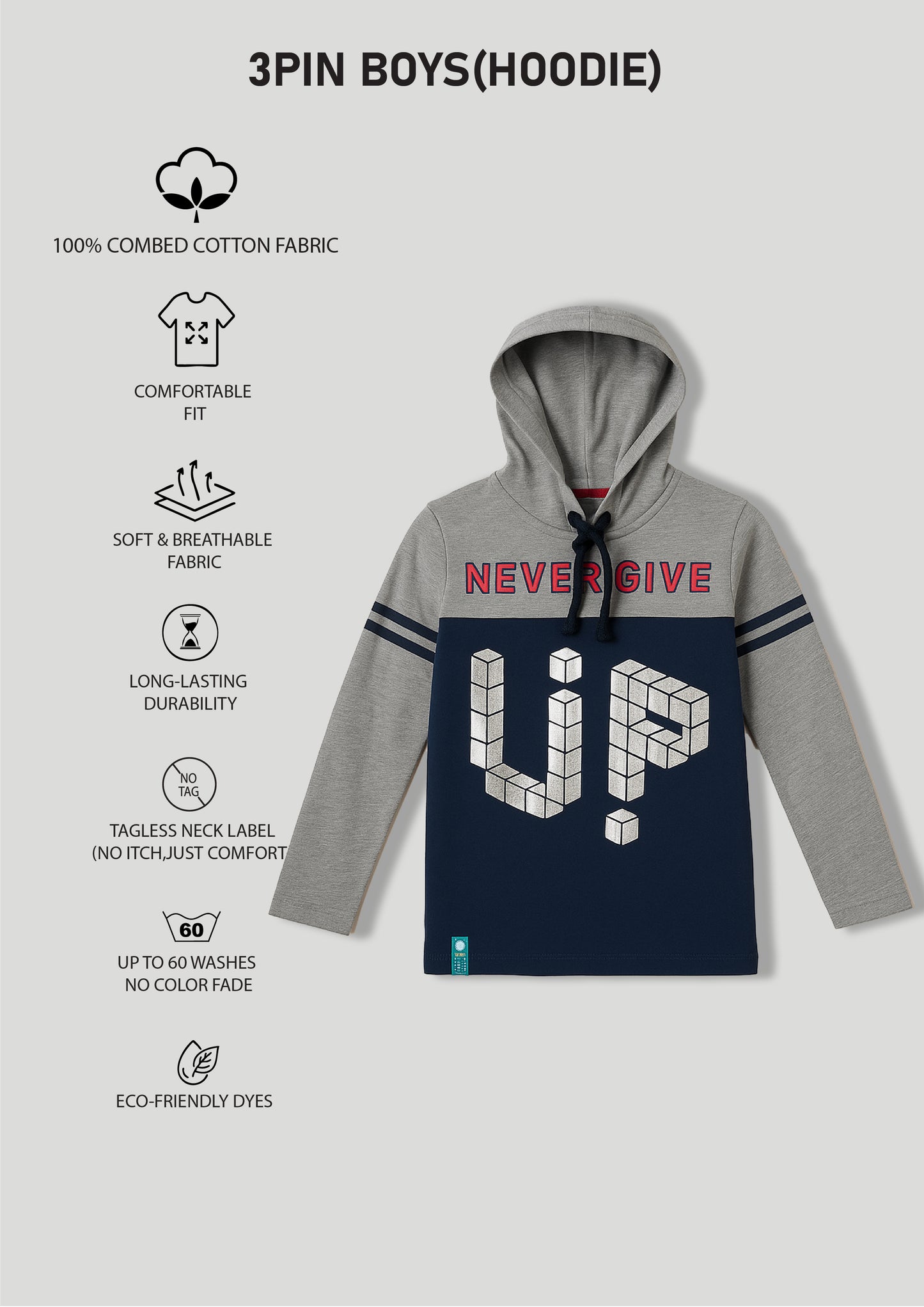 Boyz Cotton Hoodies - Pack of 5