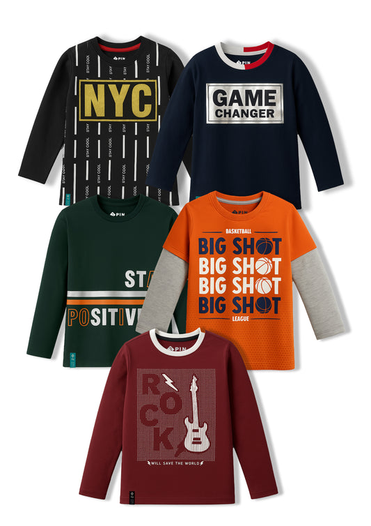 Boyz Cotton Sweatshirts - Pack of 5
