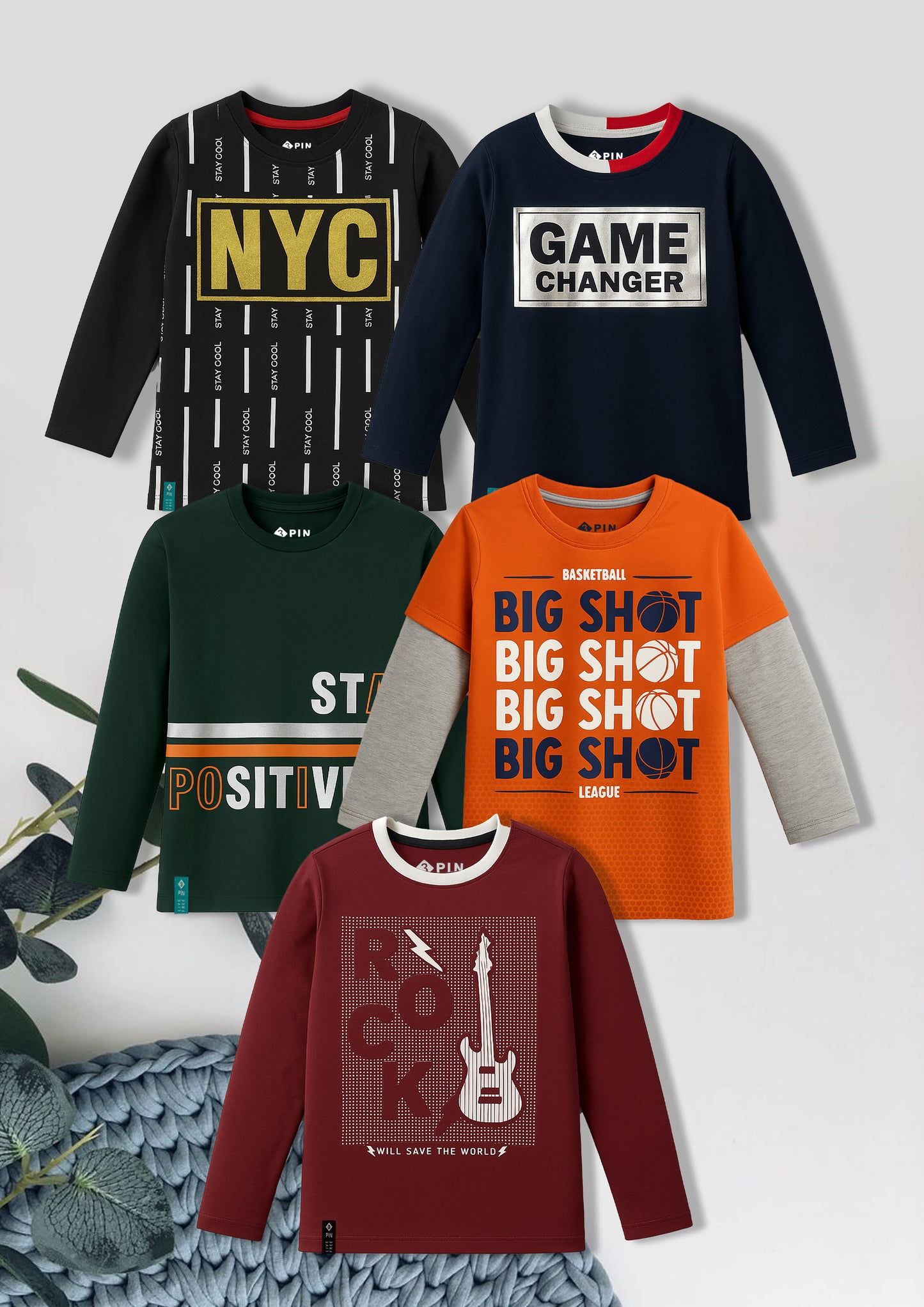 Boyz Cotton Sweatshirts - Pack of 5