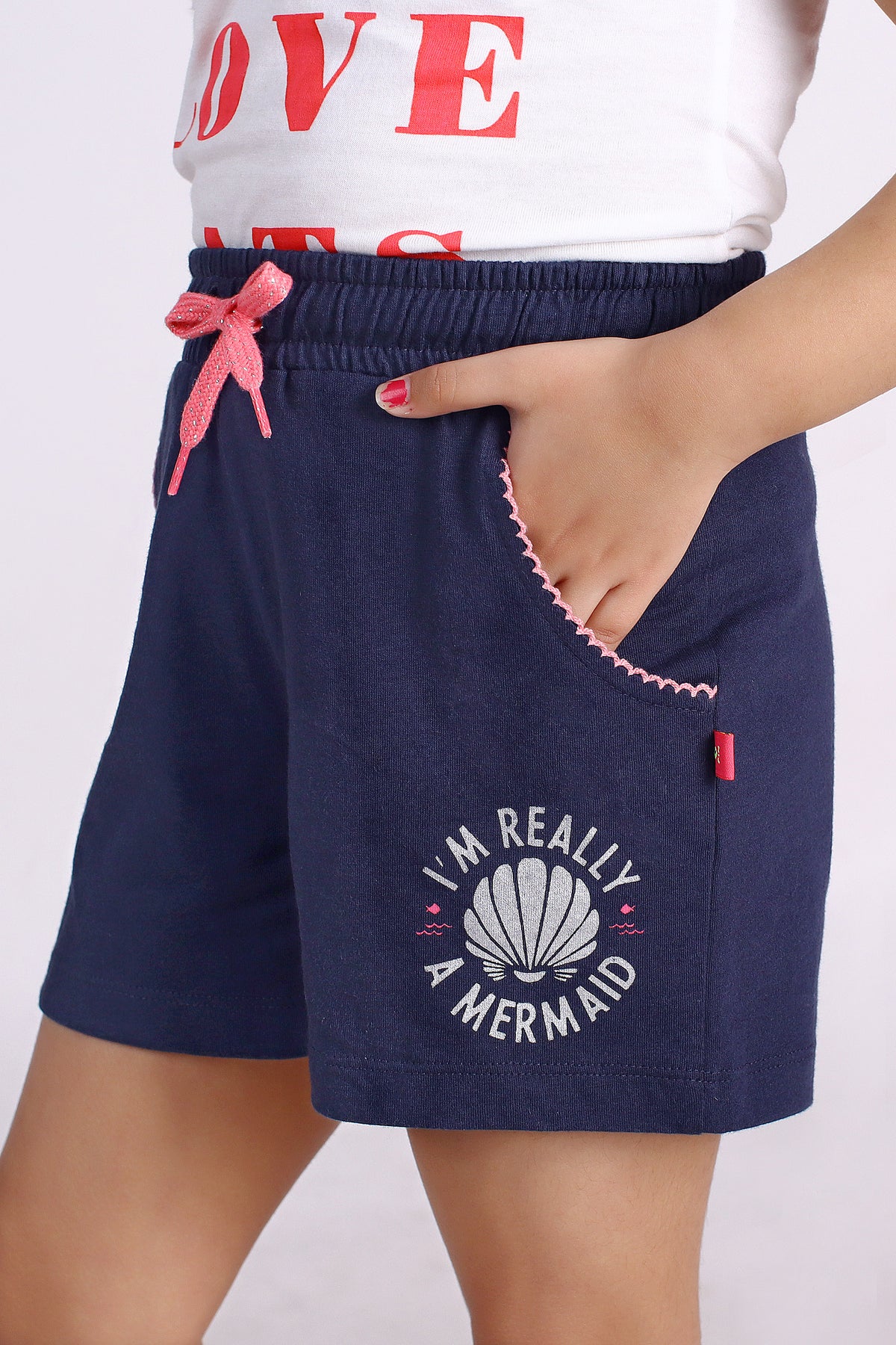 3PIN 100% Cotton Knit  Pack Of 2 Solid and All over Printed Shorts - Multi