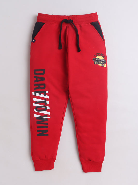 Boys Cotton Joggers Printed