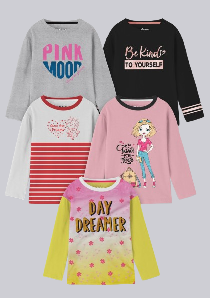 Girlz Cotton Sweatshirts - Pack of 5