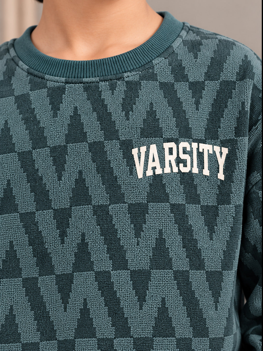 3Pin  Full Sleeve Varsity Printed T-shirt and Pant Set - Grey