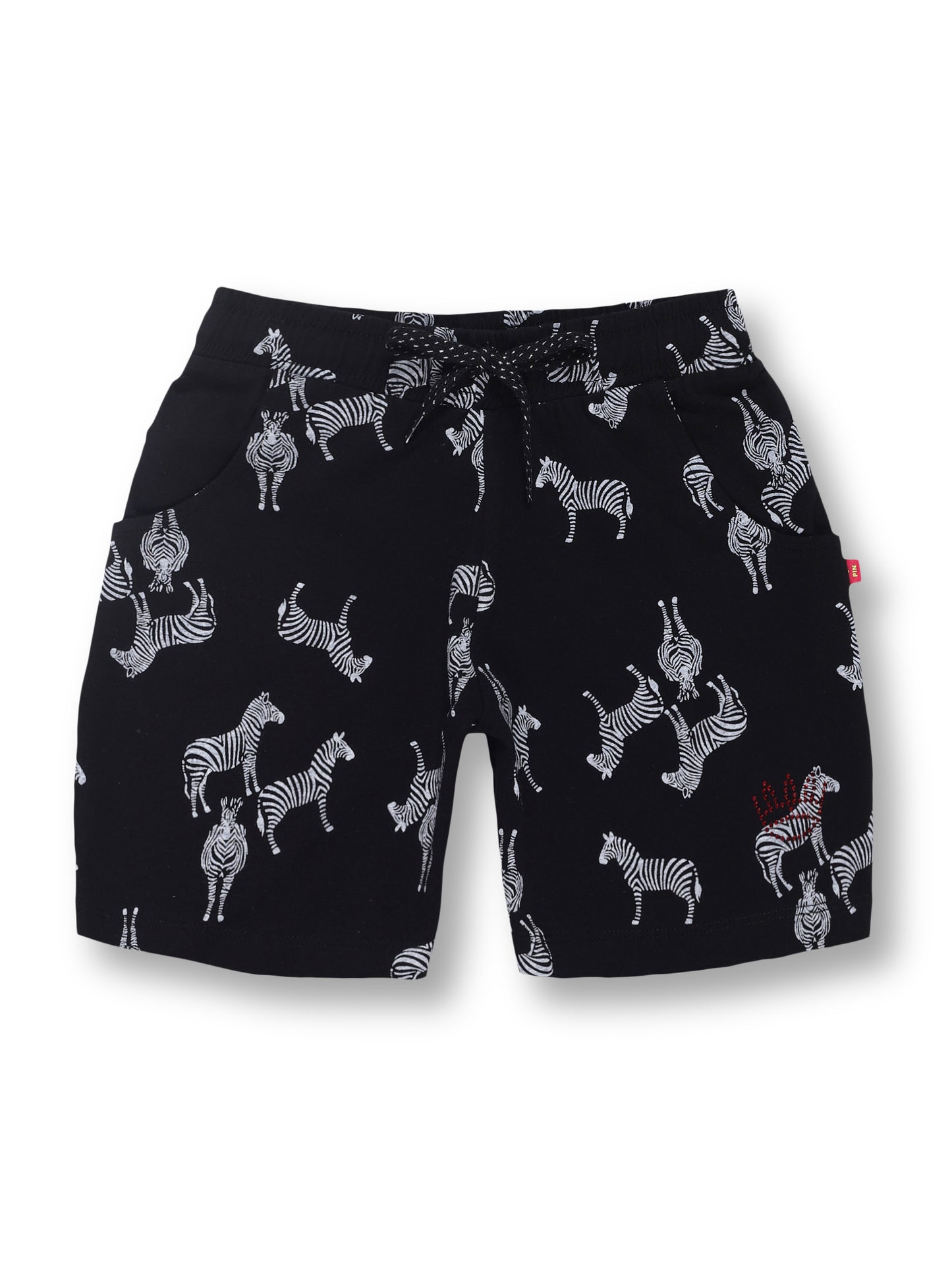 Girls Black AOP Shorts