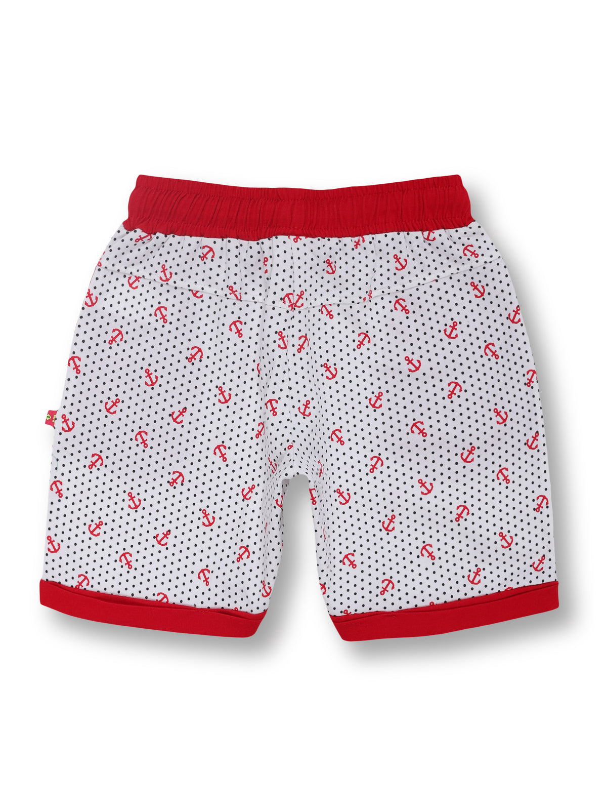3PIN 100% Cotton Knit  Pack Of 2 Solid and All over Printed Shorts - Multi