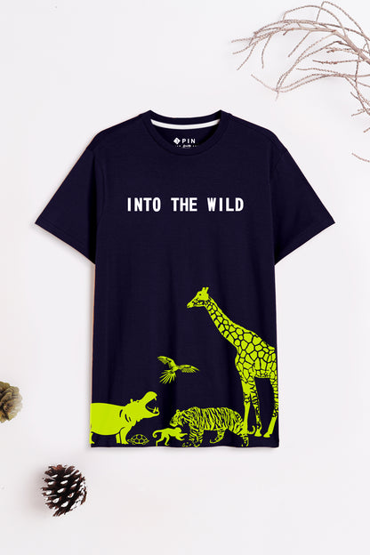 Boys Cotton Printed Round Neck T-Shirt - Pack of 5