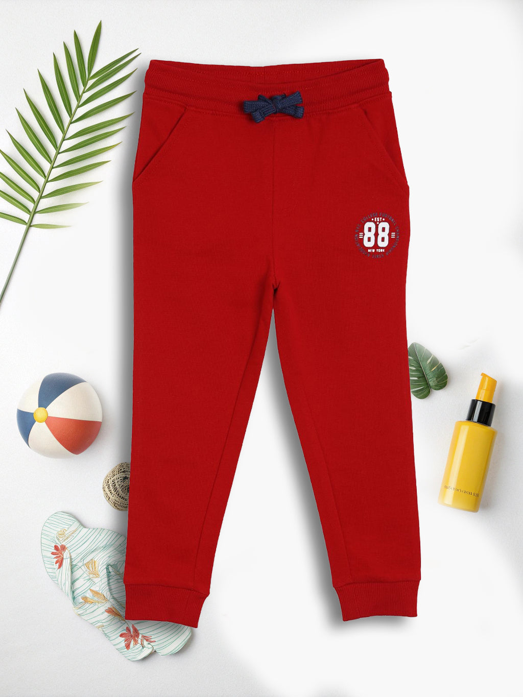 Boys Cotton Joggers Printed