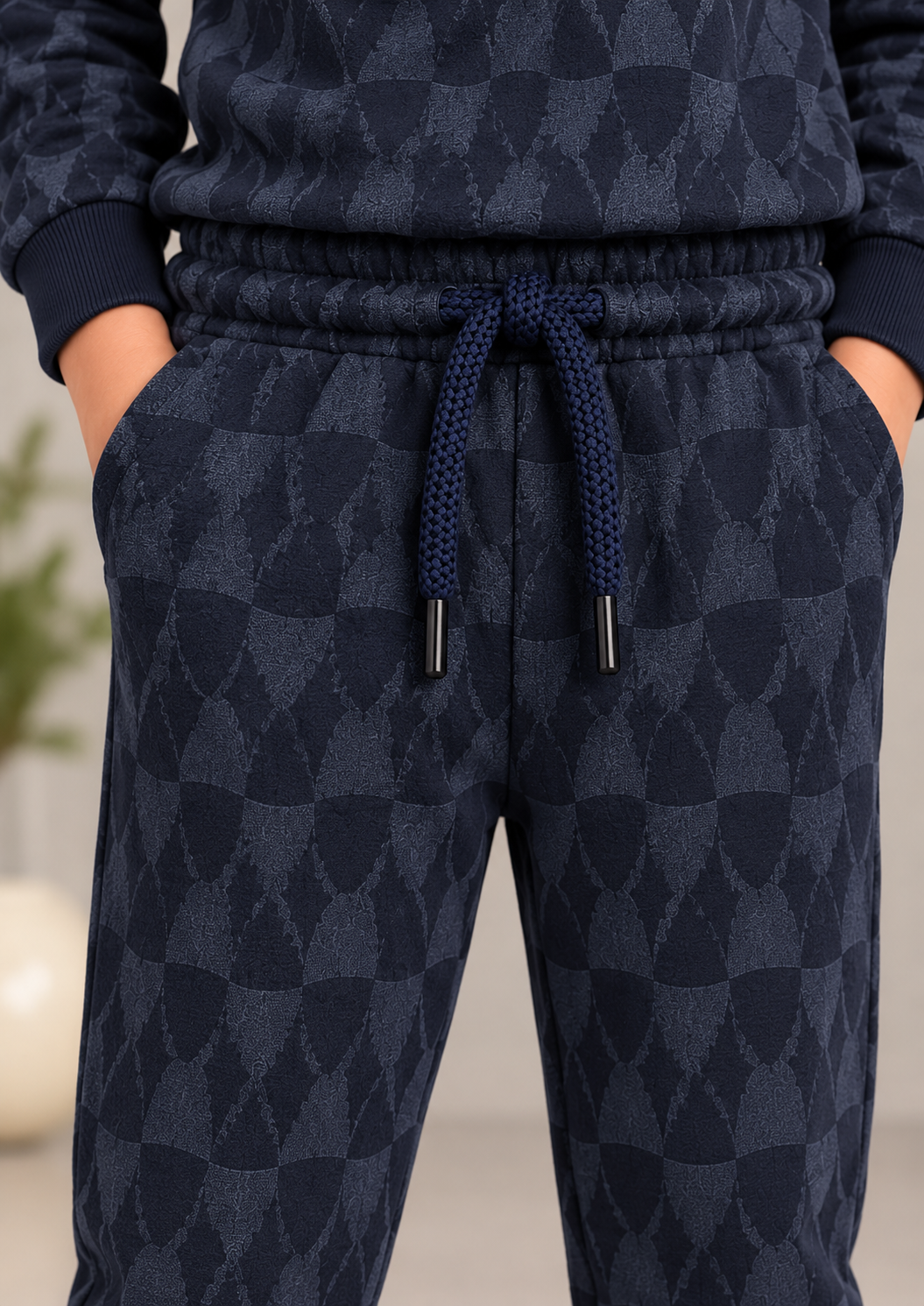 3Pin  Full Sleeve Metro  Printed T-shirt and Pant Set - Grey