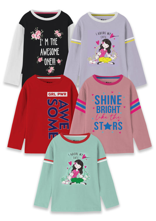 Girlz Cotton Sweatshirts - Pack of 5