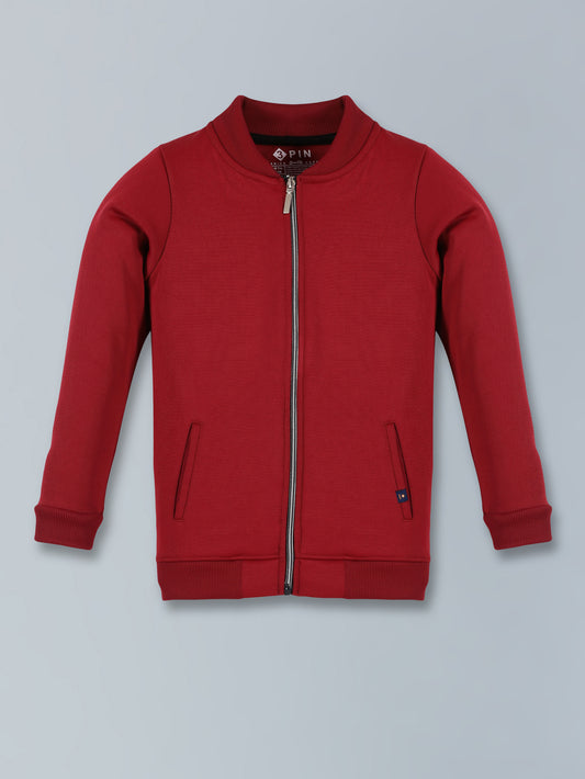 Front Zip Closure Jacket For Boys