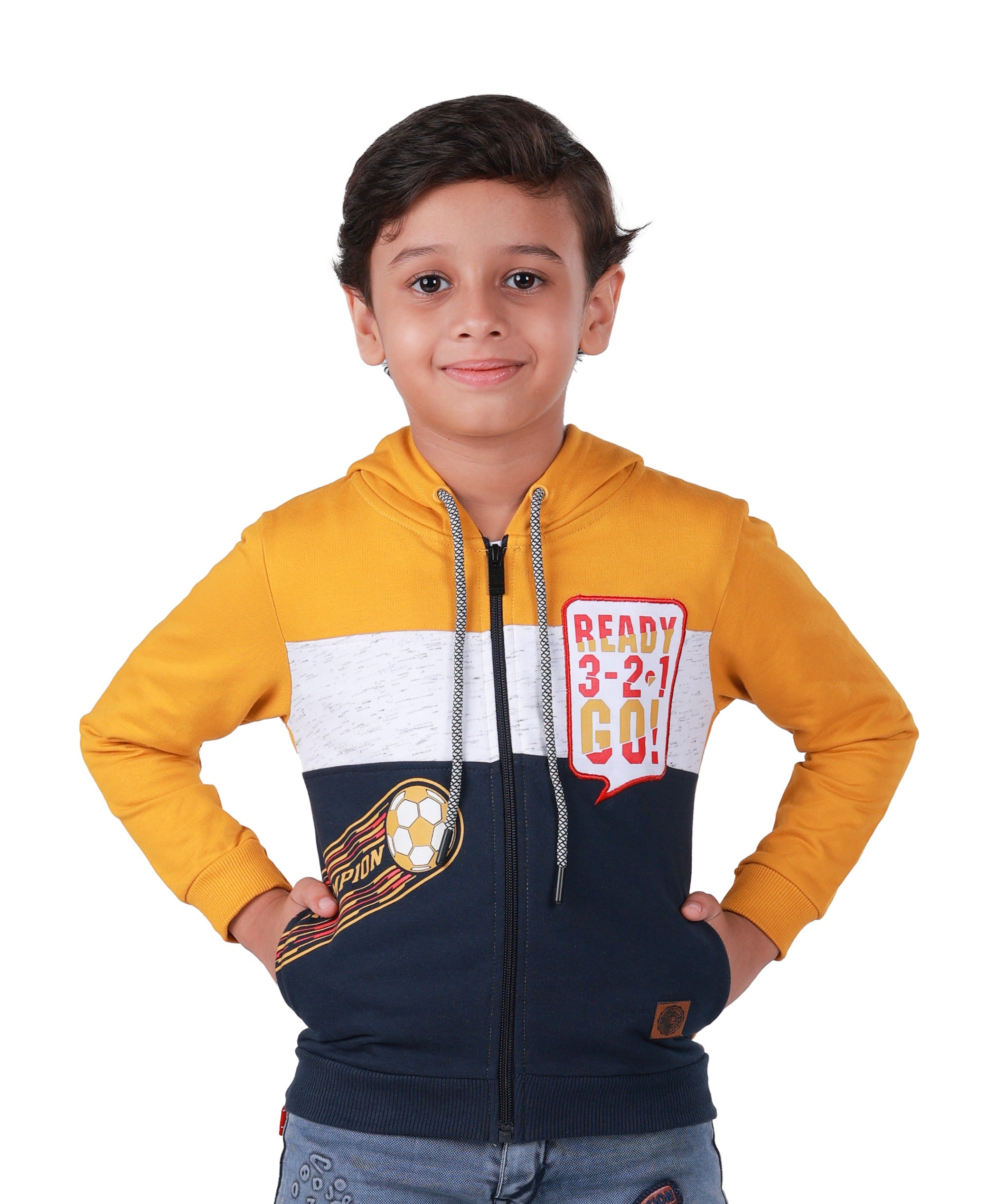 Printed Sweatshirt - Mustard