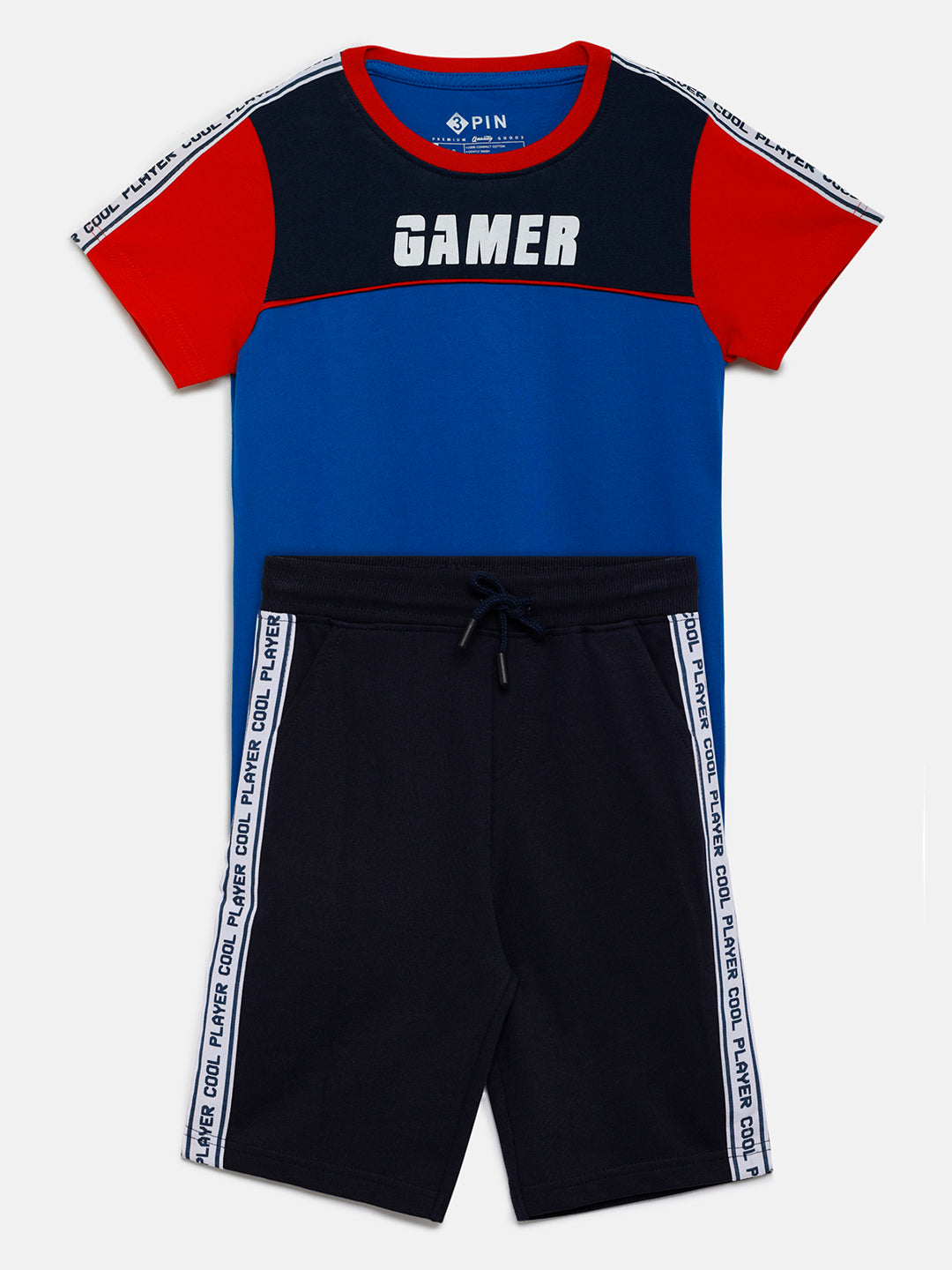 Gamer T-shirt and shorts Set - Multicolor