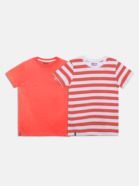 Pack of 2 Striped T-Shirt - Multicolor