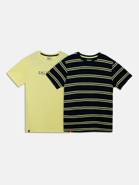 Pack of 2 Striped T-Shirt - Multicolor