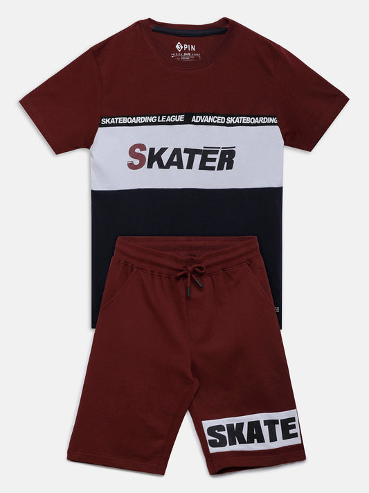 Skate T-shirt and shorts Set - Multicolor