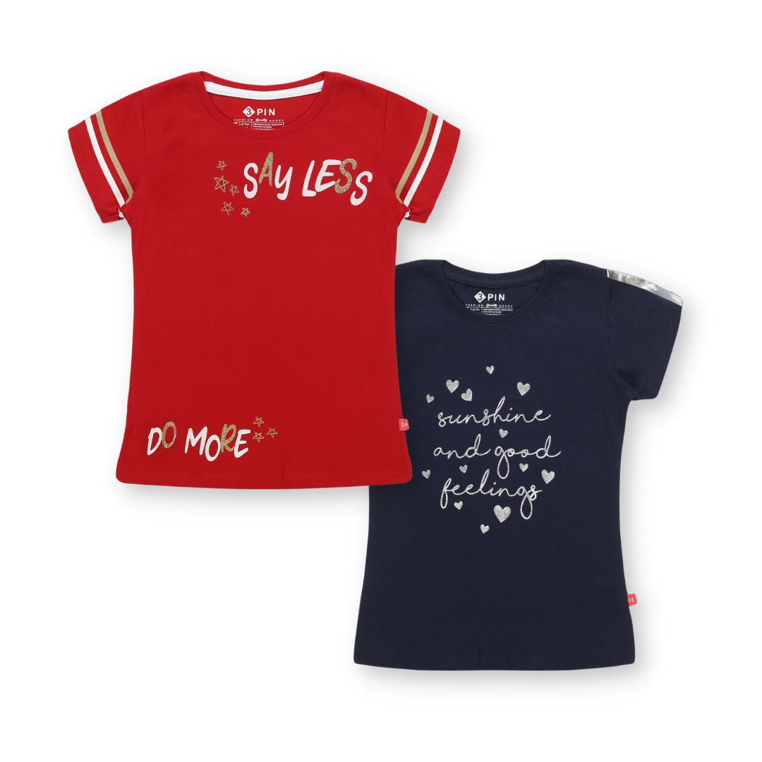 Printed T-Shirt Combo for Girls