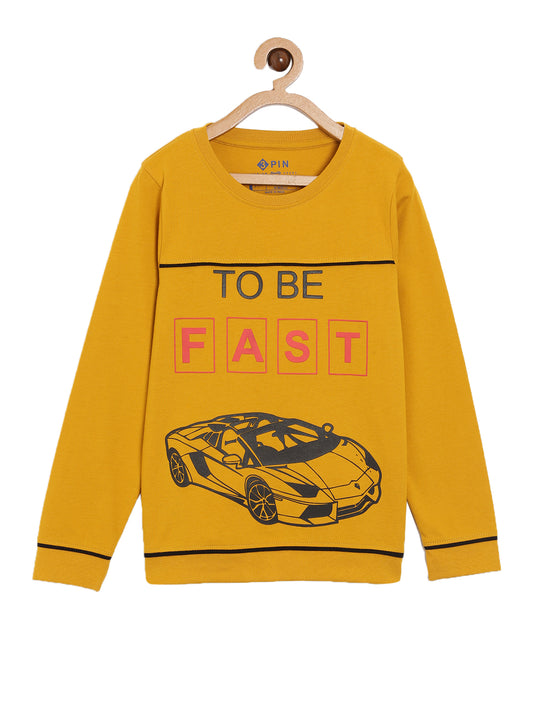 Trendy Car Print t-shirt for boys