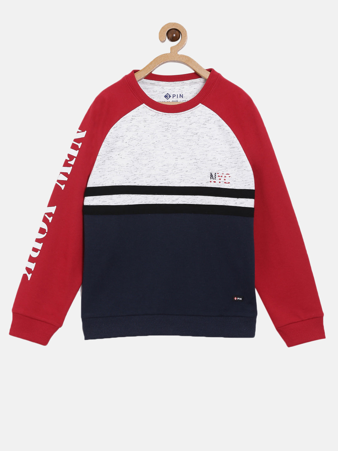Trendy Colur blocked sweatshirt for boys