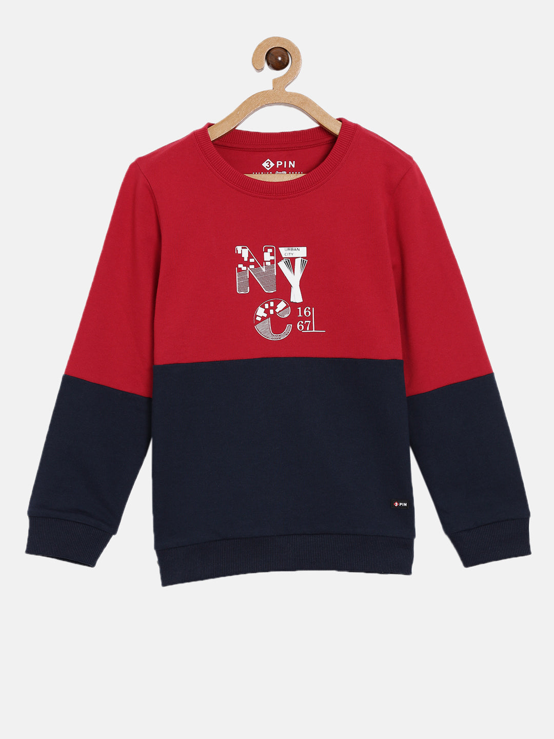 colourblocked sweatshirt for boys