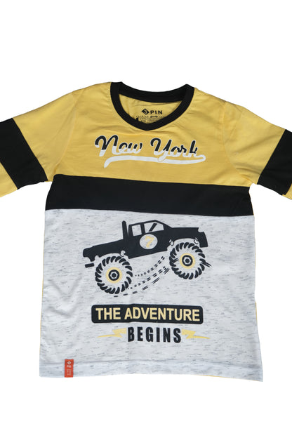 Printed T-Shirt - Yellow