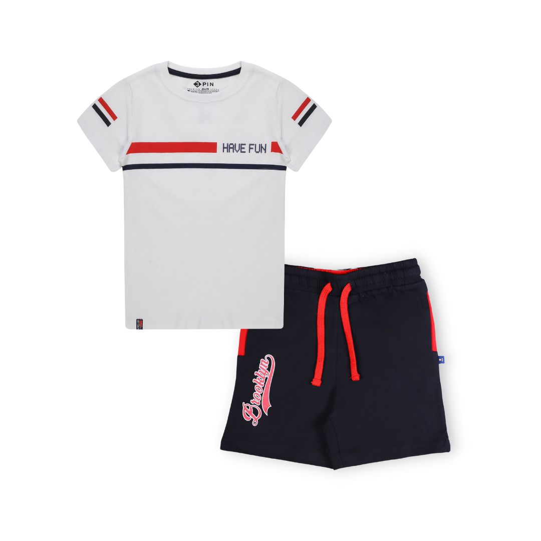 Printed T-shirt & Shorts Combo for Boys
