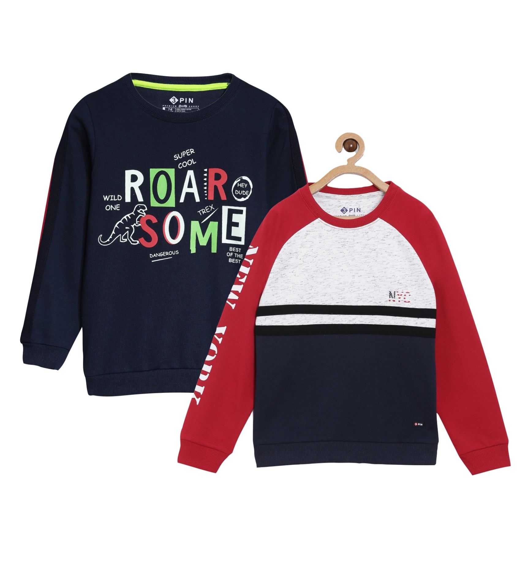 Boys Printed Sweatshirts Combo - Multicolor