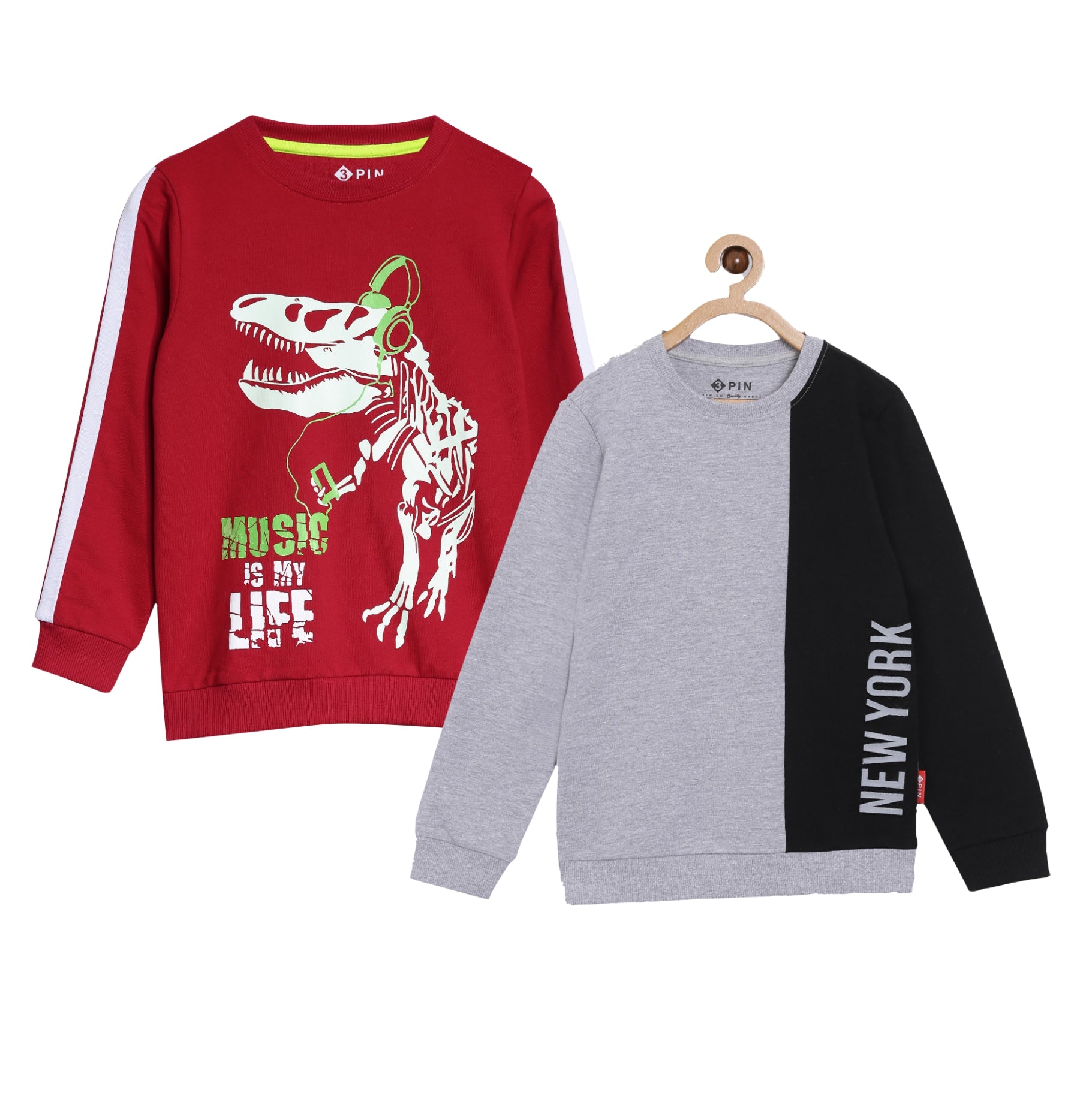Boys Printed Sweatshirts Combo - Multicolor