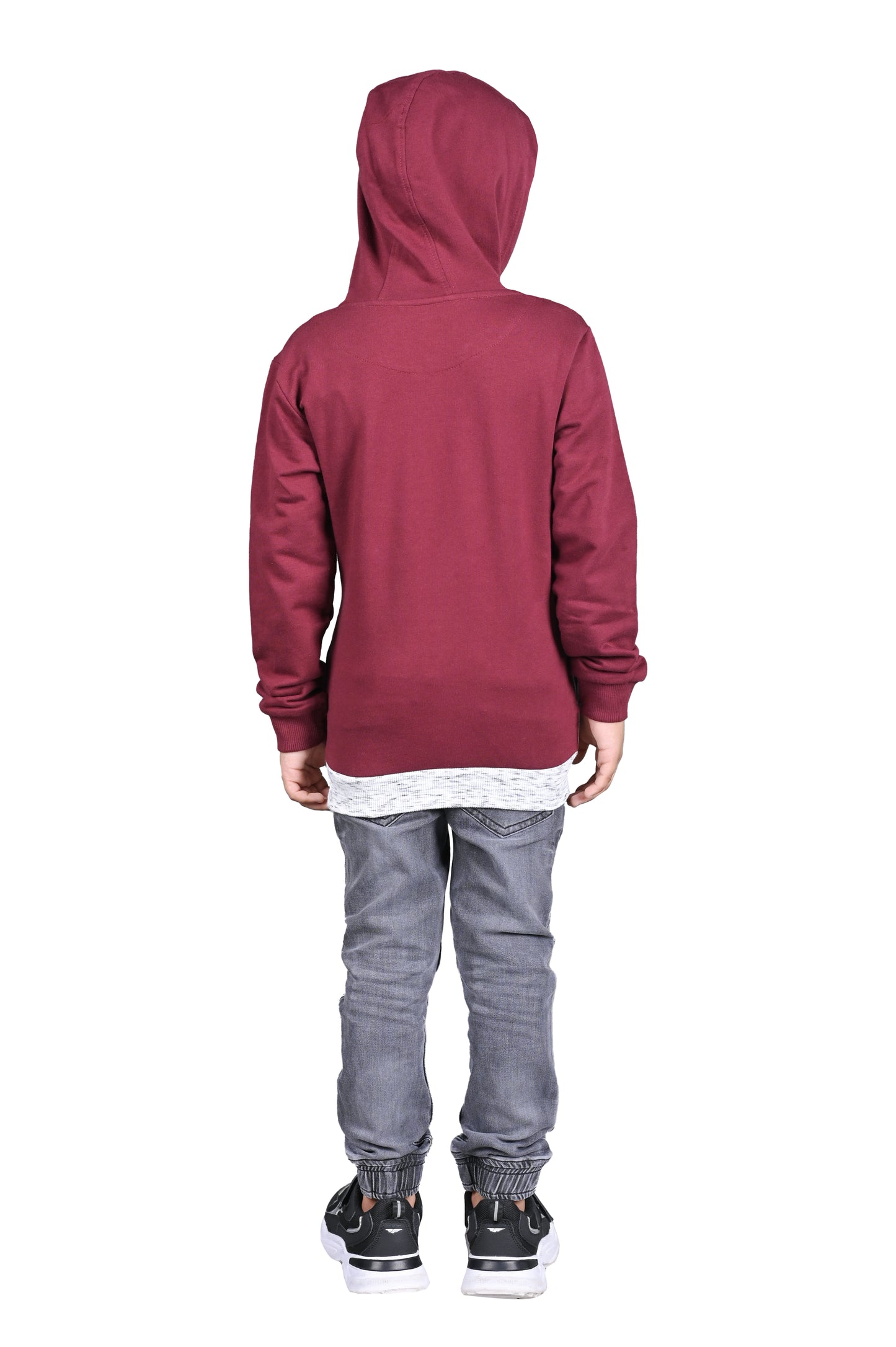 Printed Sweatshirt - Burgandy