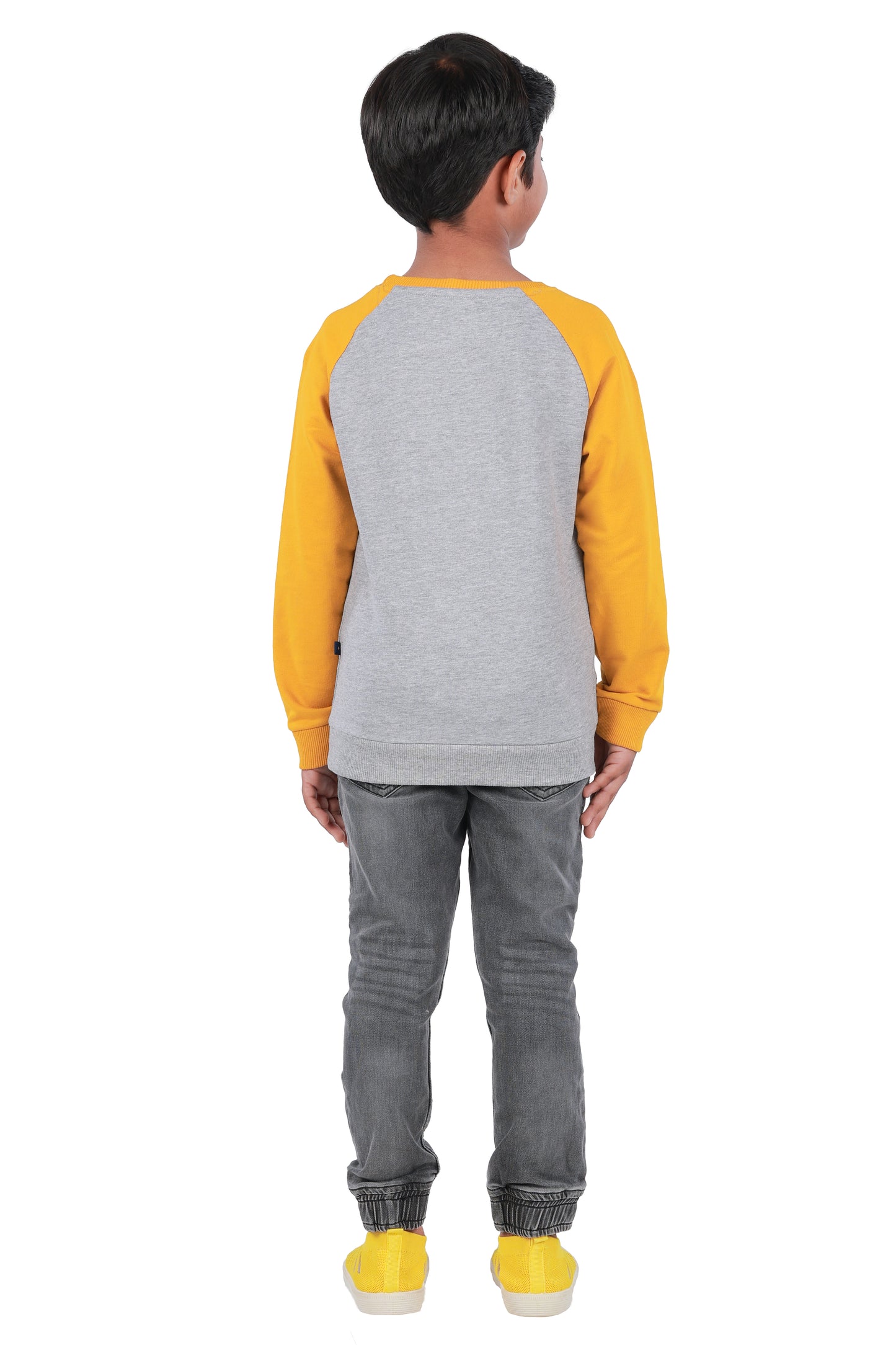 Printed Sweatshirt - Grey Melange