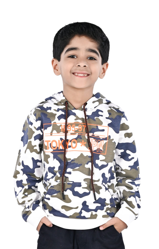 Printed Sweatshirt - Camo Aop