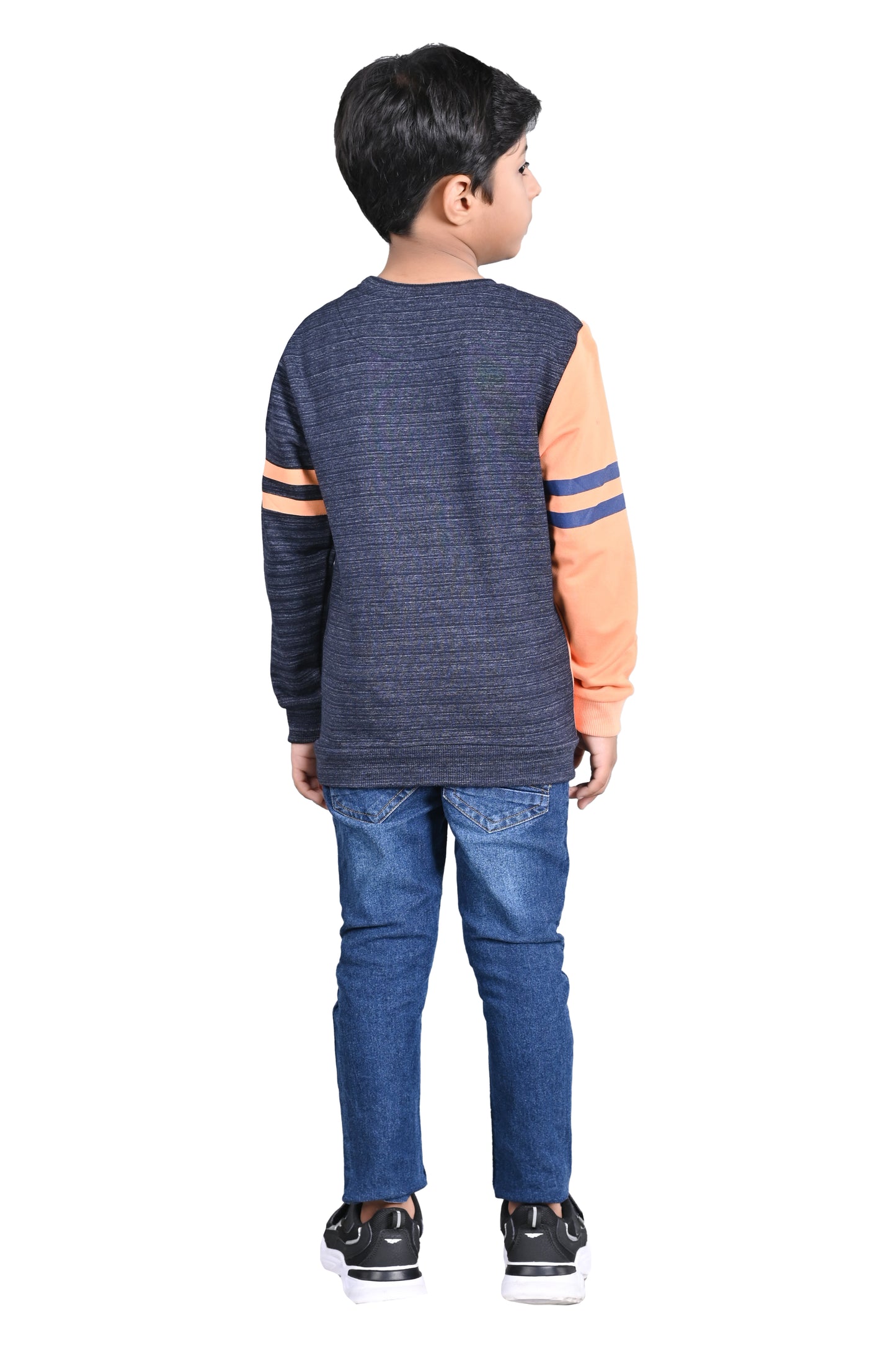 Printed Sweatshirt - Navy Melange